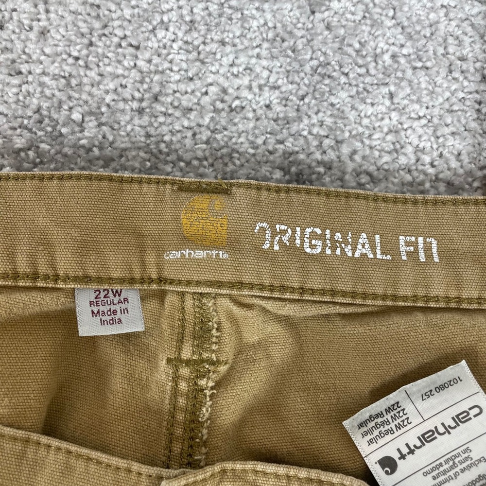 Carhartt Canvas Work Pants Womens 22W Utility Carpenter *Stained - Picture 5 of 16